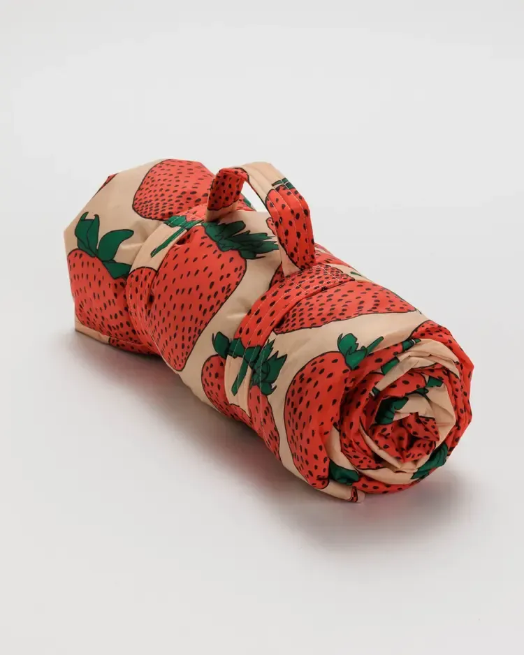 Puffy Picnic Blanket -  Strawberry