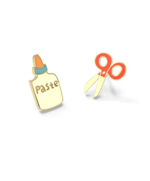 Earrings - Stud: YOW Paste and Scissors