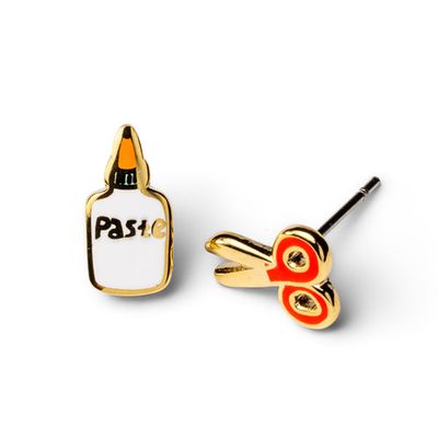 Earrings - Stud: YOW Paste and Scissors