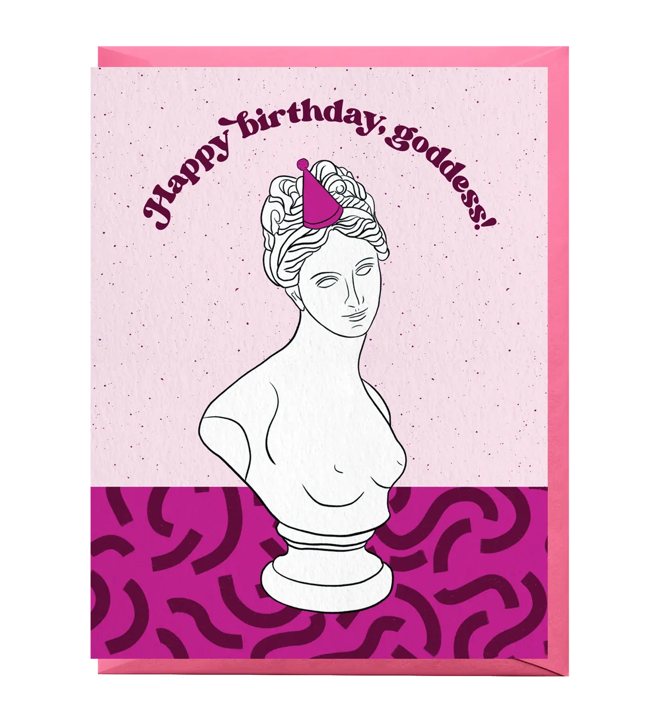 Card - Birthday: Goddess Statue
