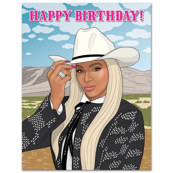 Card - Birthday: Beyonce Hoe Down