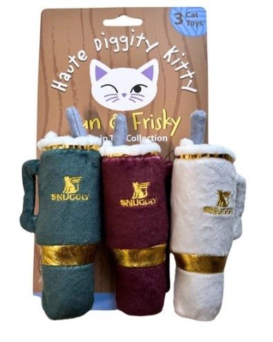 Cat Toy -  Snuggly Cup 3 Pack