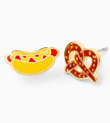 Earrings - Stud: YOW Hot Dog &amp; Pretzel