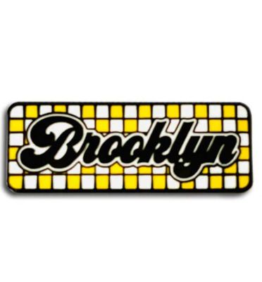 Enamel Pin - Brooklyn Checkered