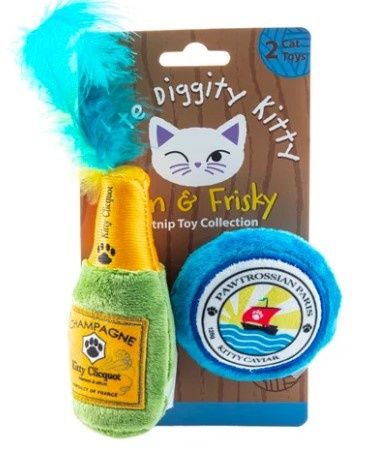 Cat Toy -  Kitty Clicquot (Bottle &amp; Caviar)