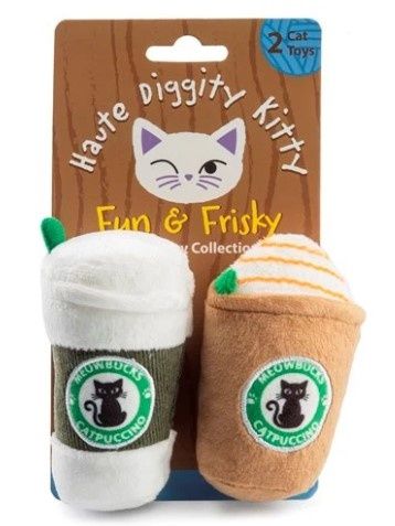 Cat Toy -  Meowbucks (2 coffee cups)