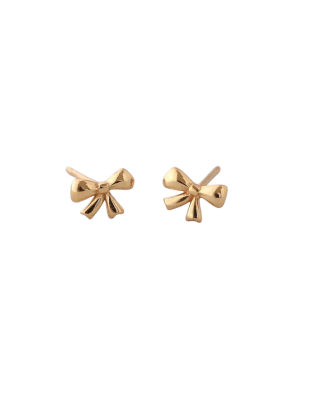 Earrings - Stud: Kris Gold Bow