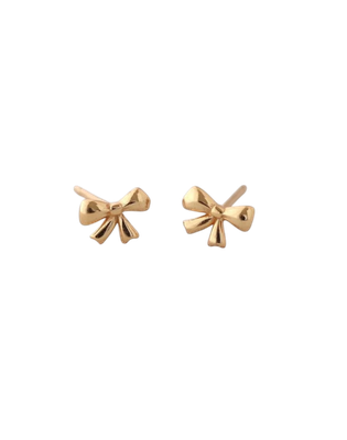 Earrings - Stud: Kris Gold Bow