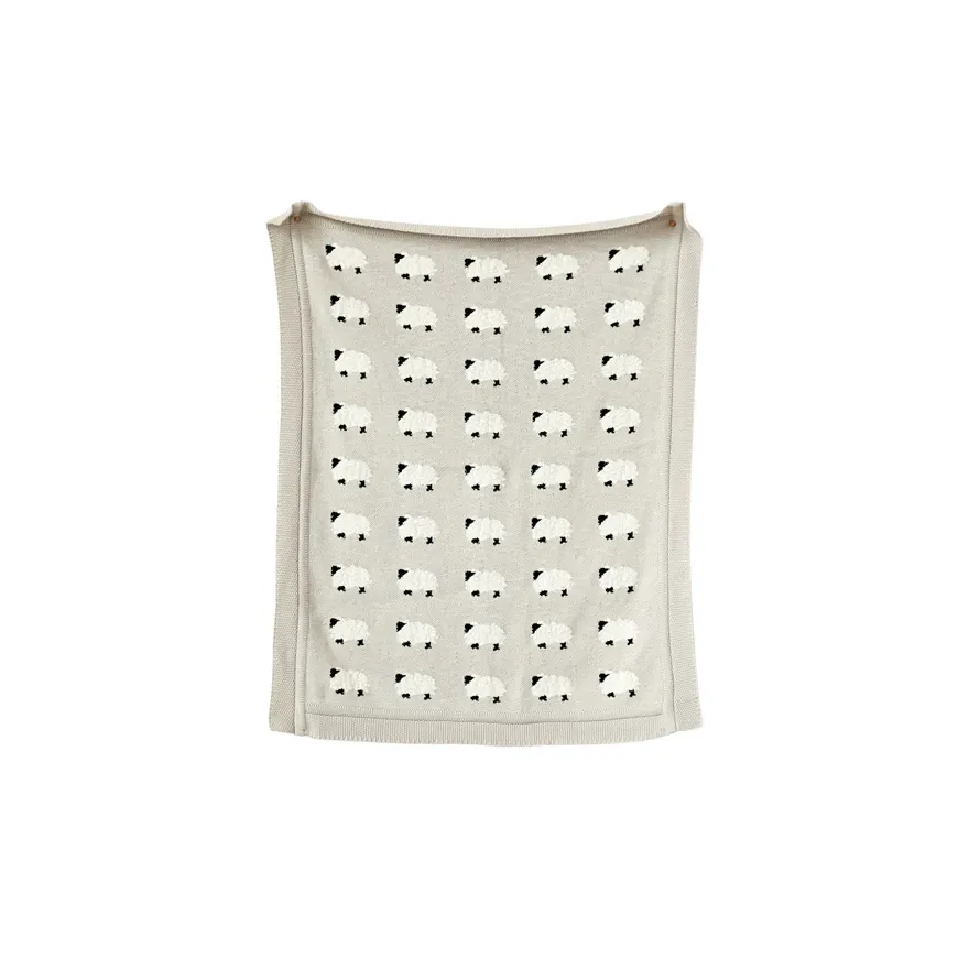 Baby Blanket - Knit with Sheep