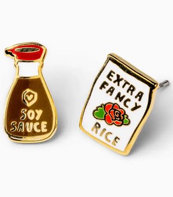 Earrings - Stud: YOW Rice &amp; Soy Sauce