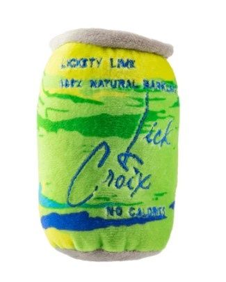 Plush Dog Toy - Small: LickCroix Lickety Lime
