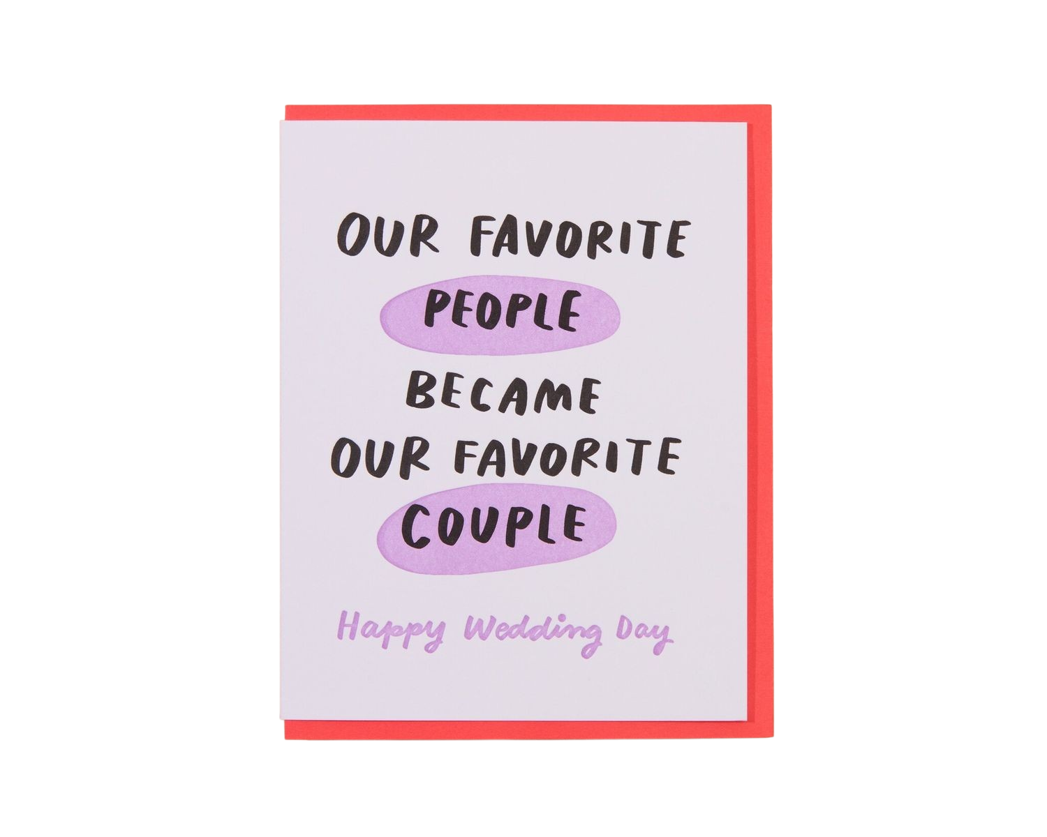 Card - Wedding: Favorite People Favorite Couple