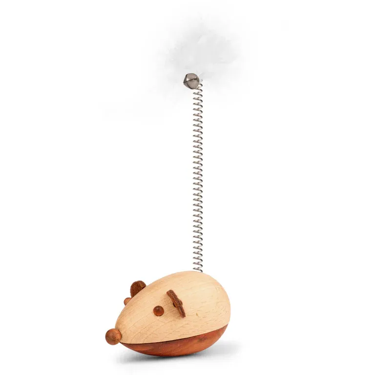 Cat Toy - Wooden Mouse