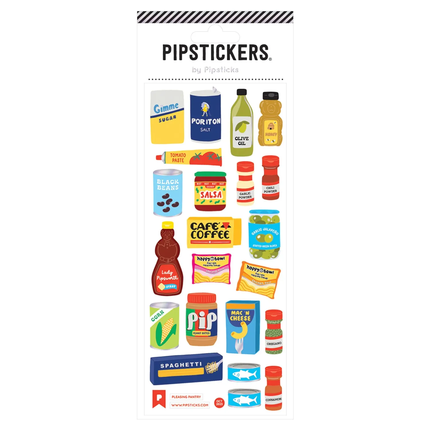 Pipsticks Sticker Sheet (Rectangle) - Pleasing Pantry