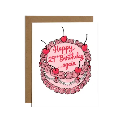 Card - Birthday: Happy 29th Again