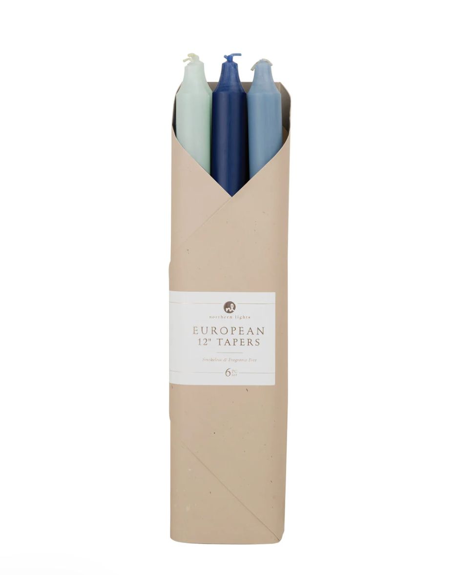 Tapered Candle - 6 Pack Ocean Waves