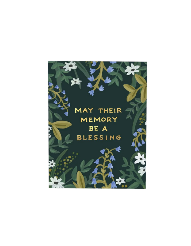 Card - Sympathy: Memory Blessing