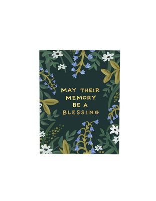Card - Sympathy: Memory Blessing