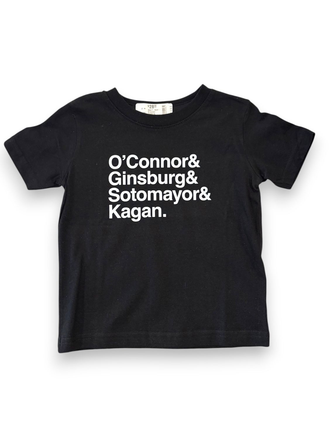 Kids T-Shirt - O'connor Ginsburg Sotomayor Kagan Black: 2T