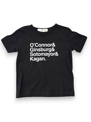 Kids T-Shirt - O'connor Ginsburg Sotomayor Kagan Black: 2T