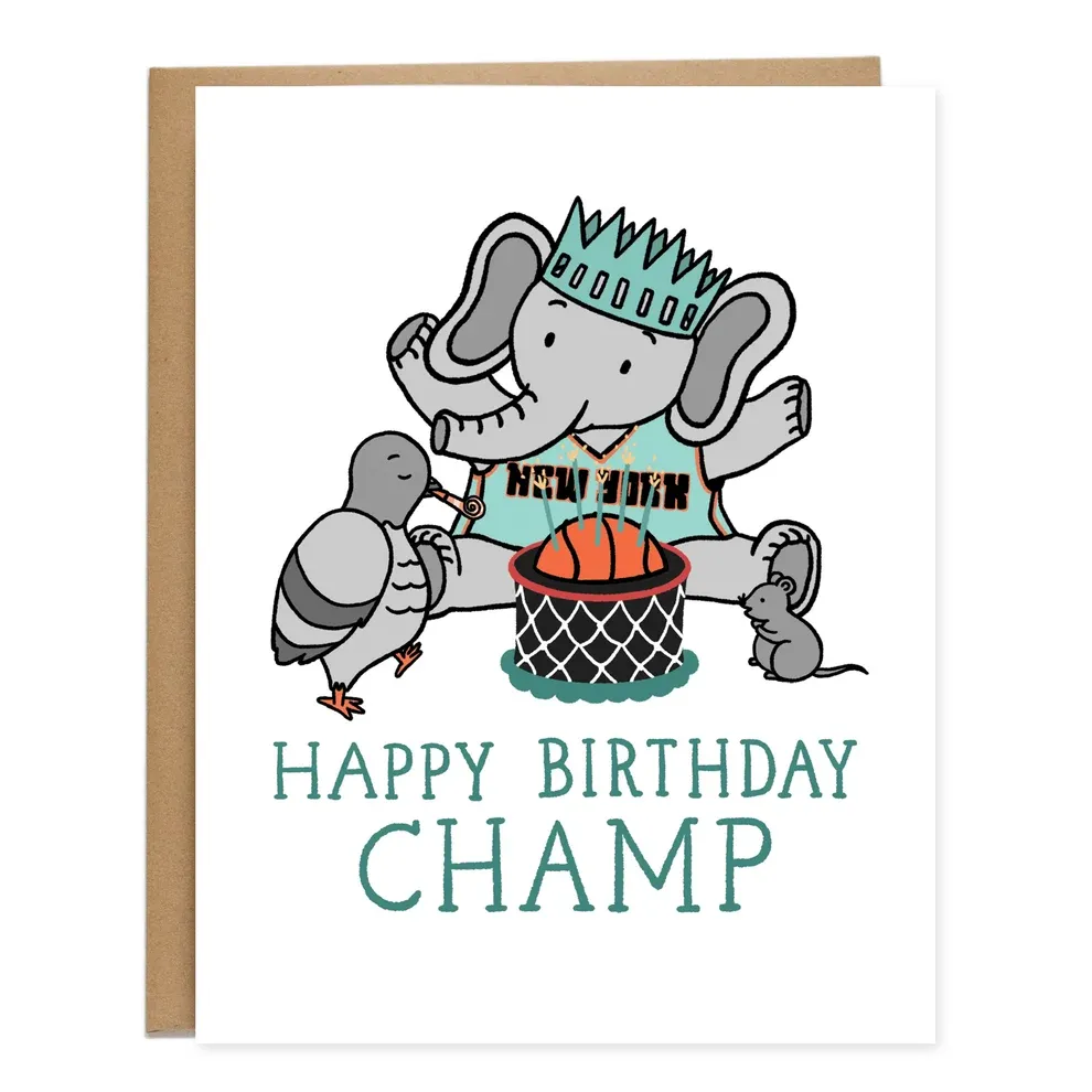 Card - Birthday: NY Liberty Champ