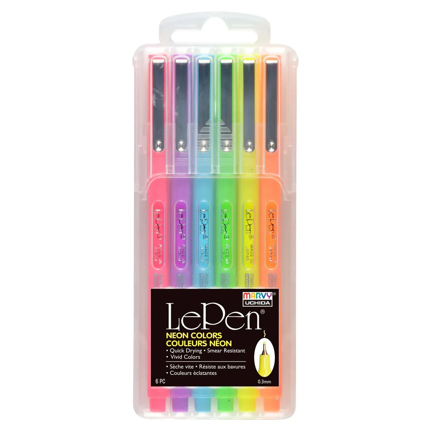 Pen Set - Le Pen 6 Neon Colors