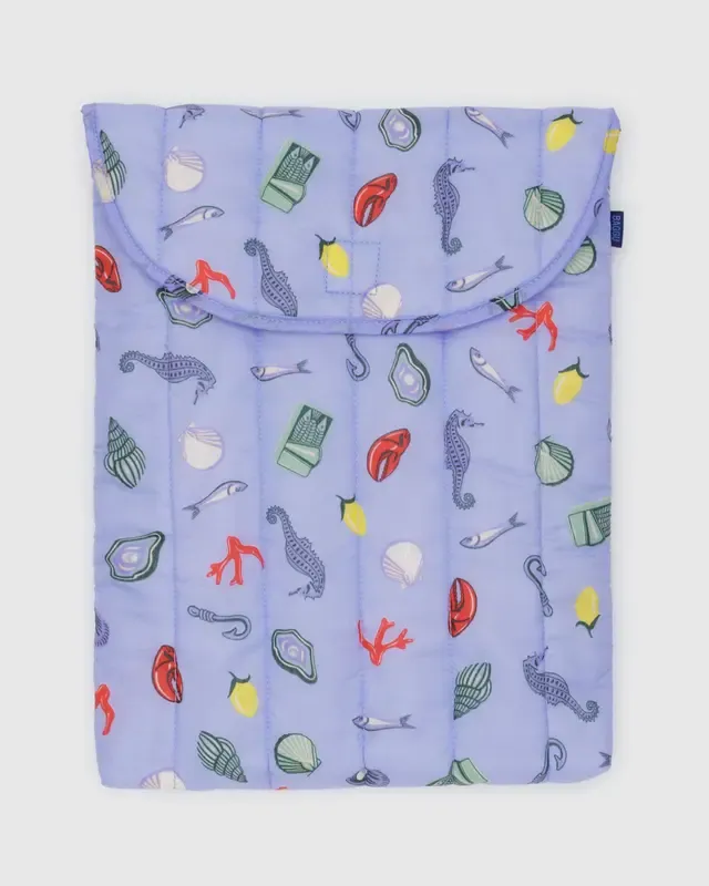 Laptop Sleeve Puffy 16" -  Sea Charms
