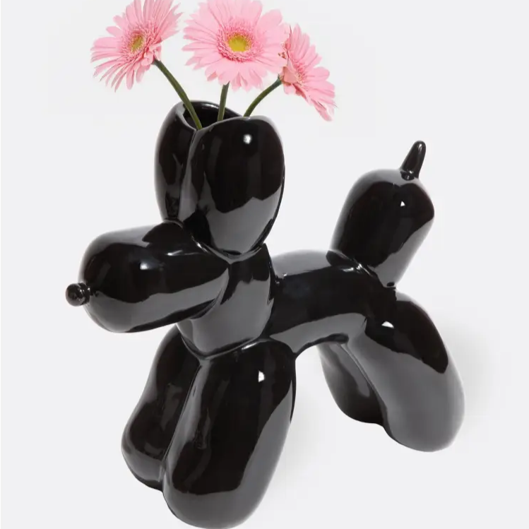 Vase - Bobby Black Balloon Dog