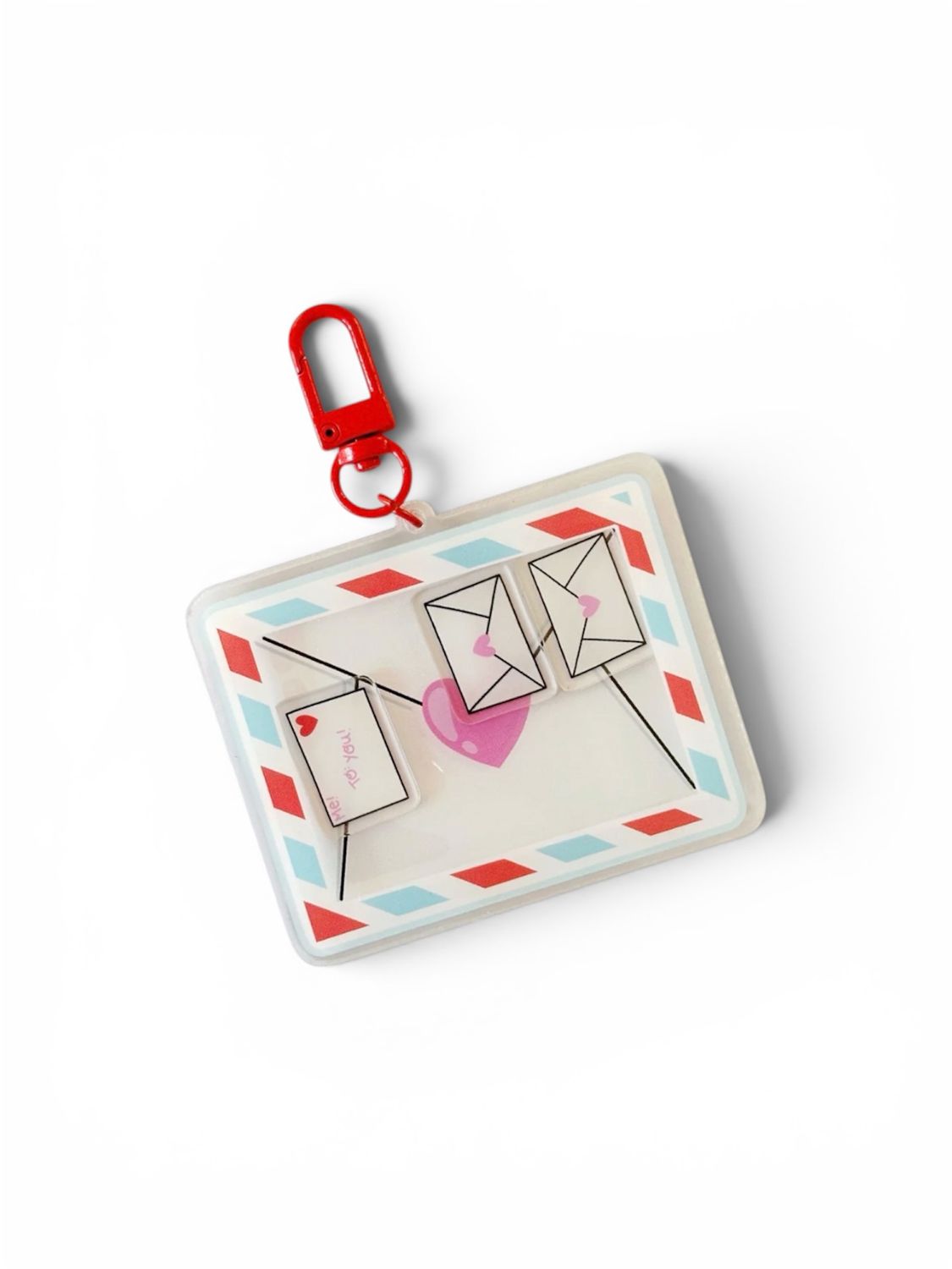 Bag Charm Keychain - Envelope Shaker