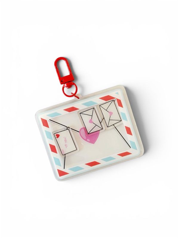 Bag Charm Keychain - Envelope Shaker