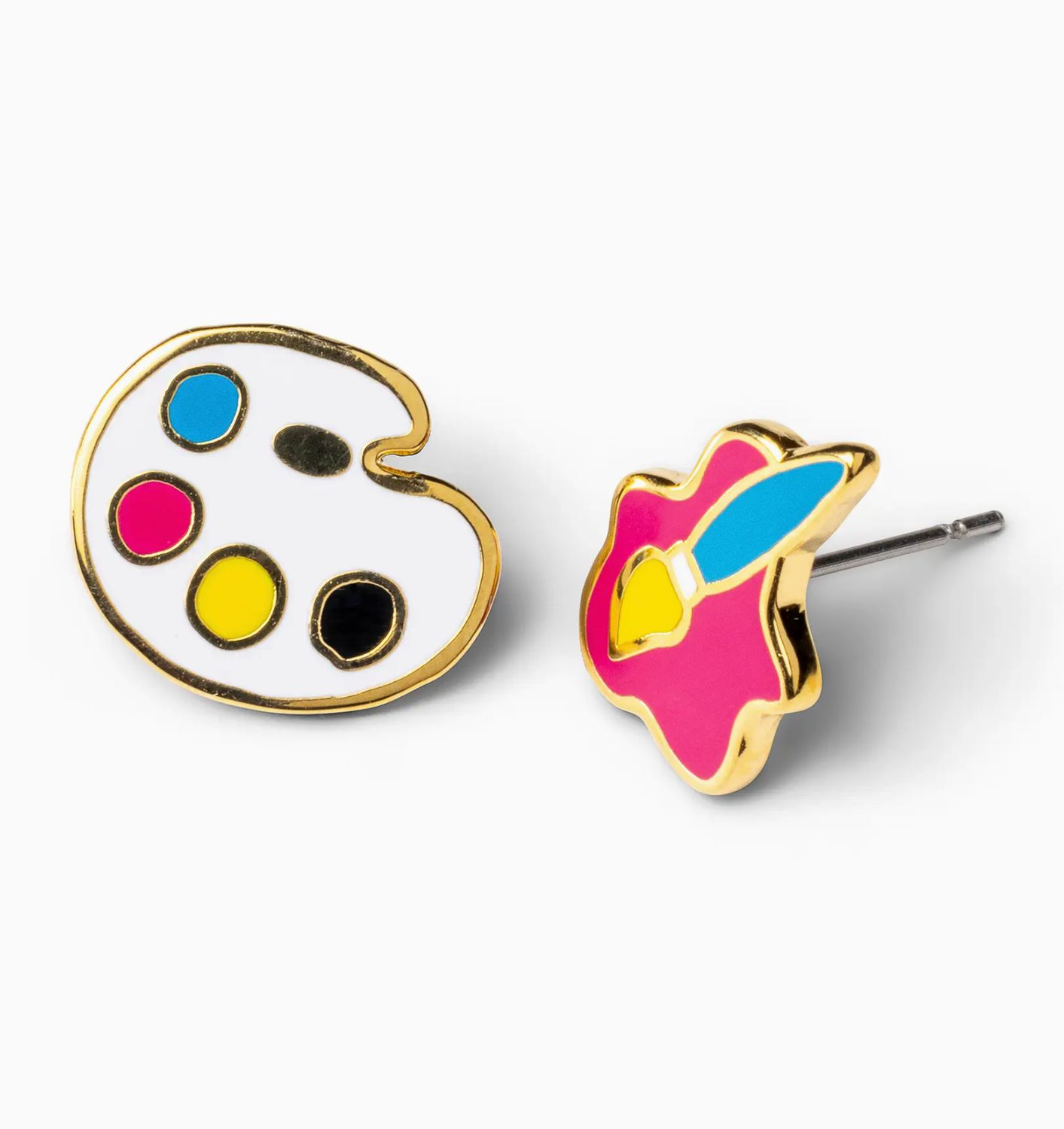 Earrings - Stud: Paint Brush &amp; Palette