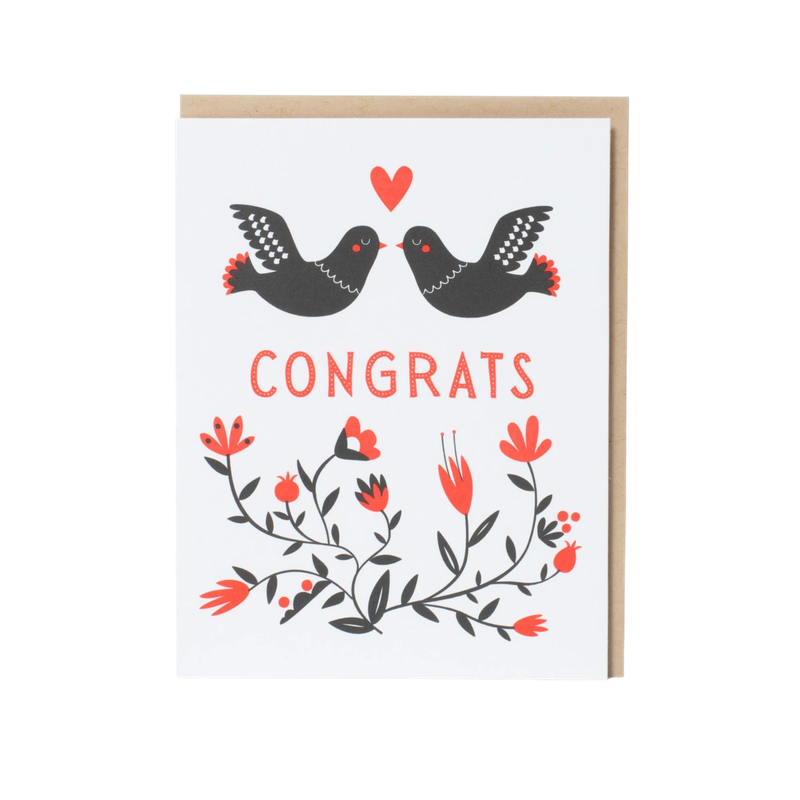Card - Congrats: Doves