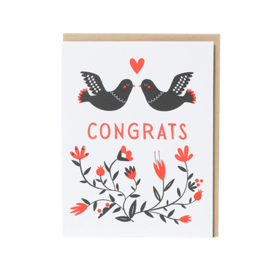 Card - Congrats: Doves