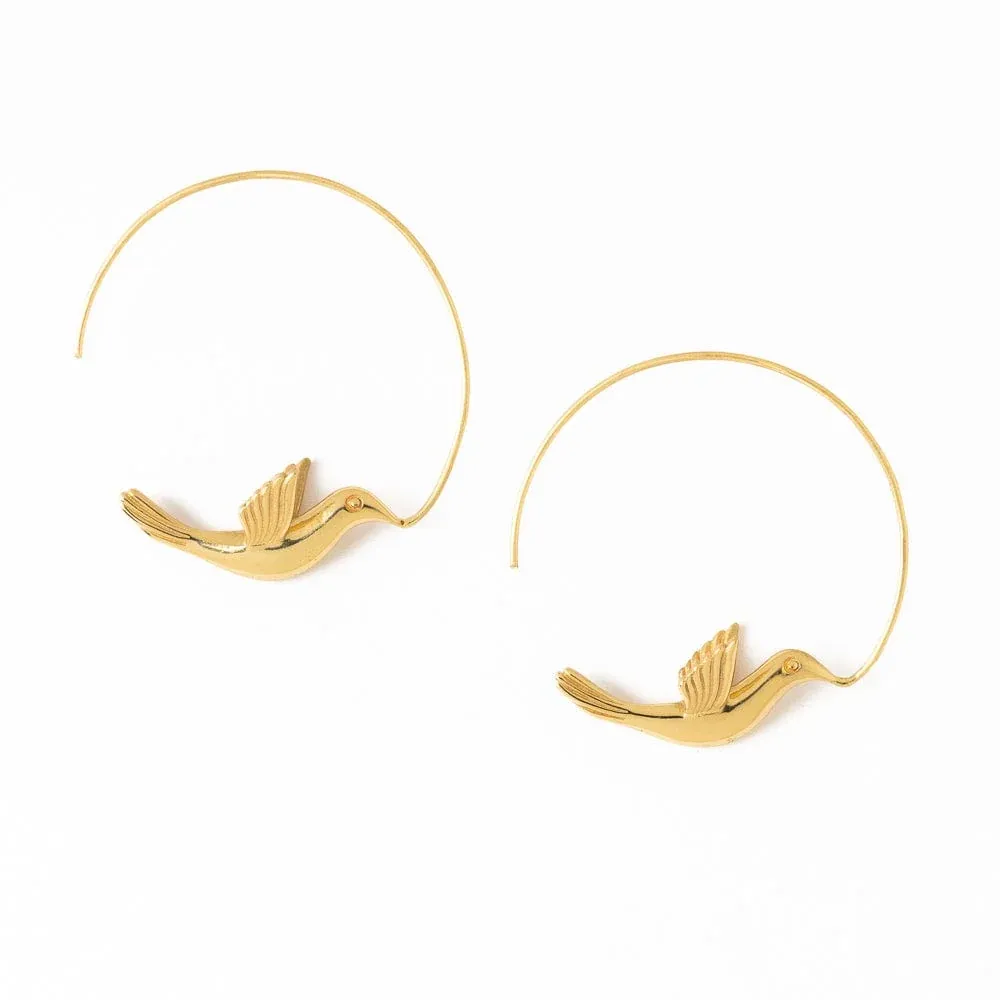 Earring - Hoops: Wren Brass