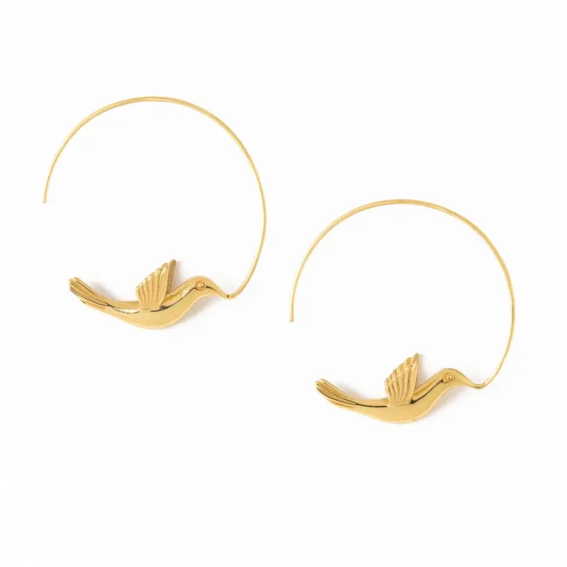 Earring - Hoops: Wren Brass