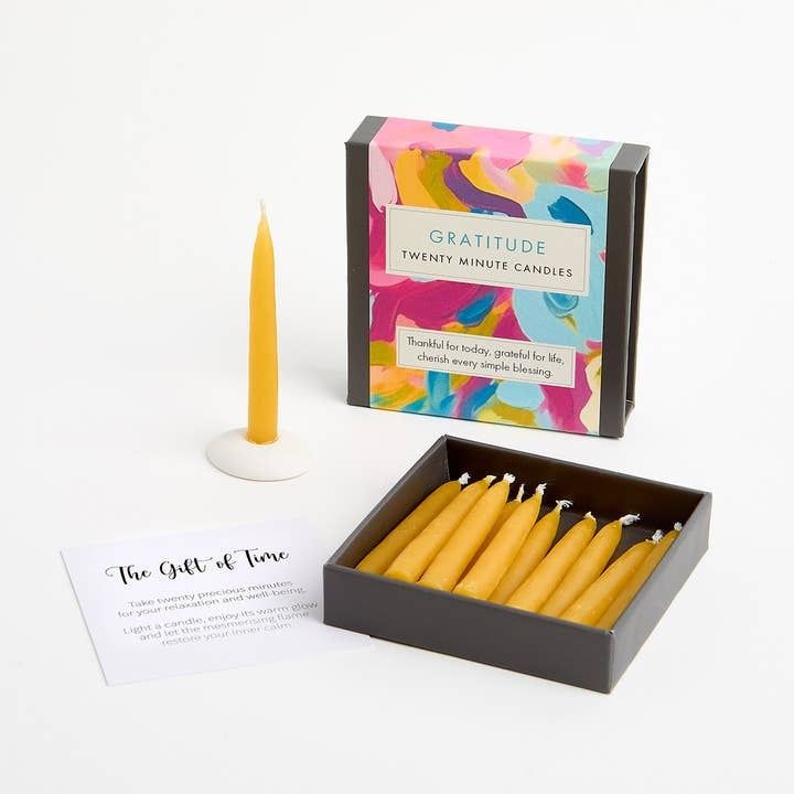 Beeswax Candle Kit - 12x 20 Minute: Gratitude