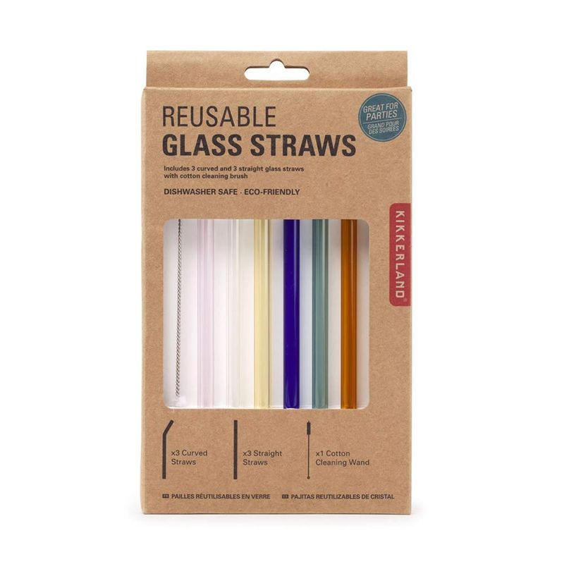 Reusable Glass Straws - Colorful