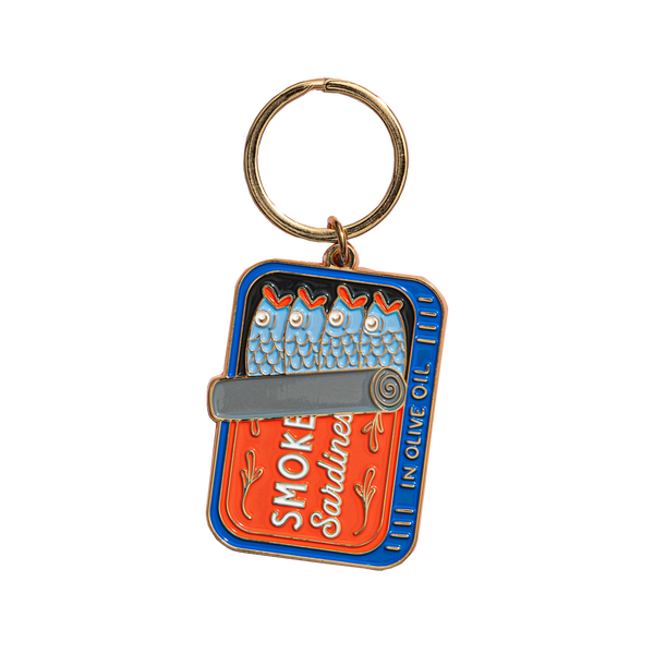 Keychain - Enamel Sardines Can
