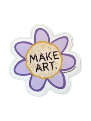 Sticker - Make Art Flower