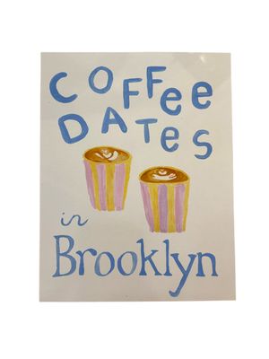 Art Print - 11x14: Coffee Dates in Brooklyn