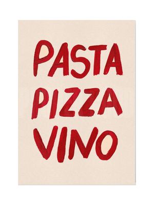 Art Print - 11x14: Pasta Pizza Vino
