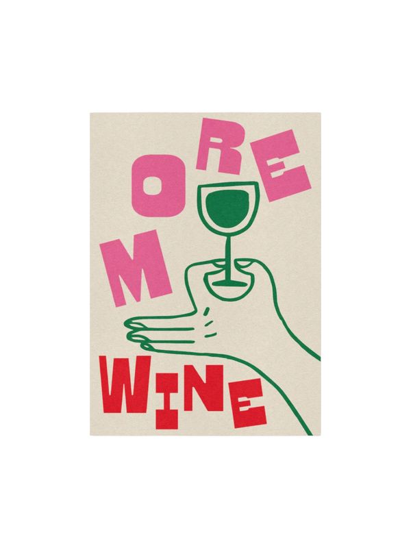 Art Print - 11x14: More Wine Pink