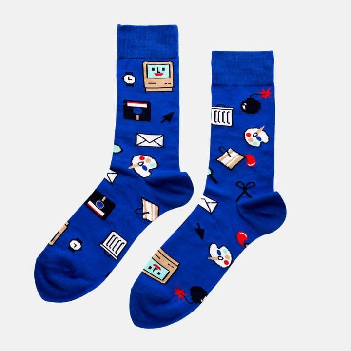 Socks - Mens Crew: Computer Nerd