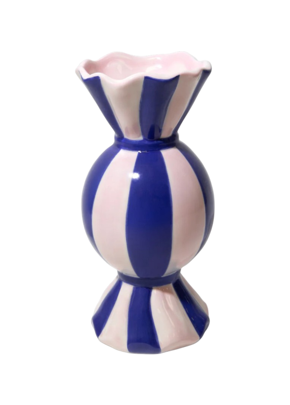 Vase - Fun Fair Blue Stripe