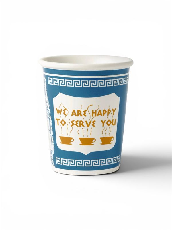 Ceramic Mug - NYC Greek Coffee Cup Happy to Serve You