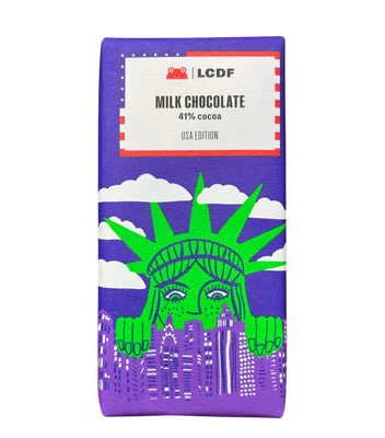 Chocolate Bar - 2.5oz French: Milk Choc Statue of Liberty