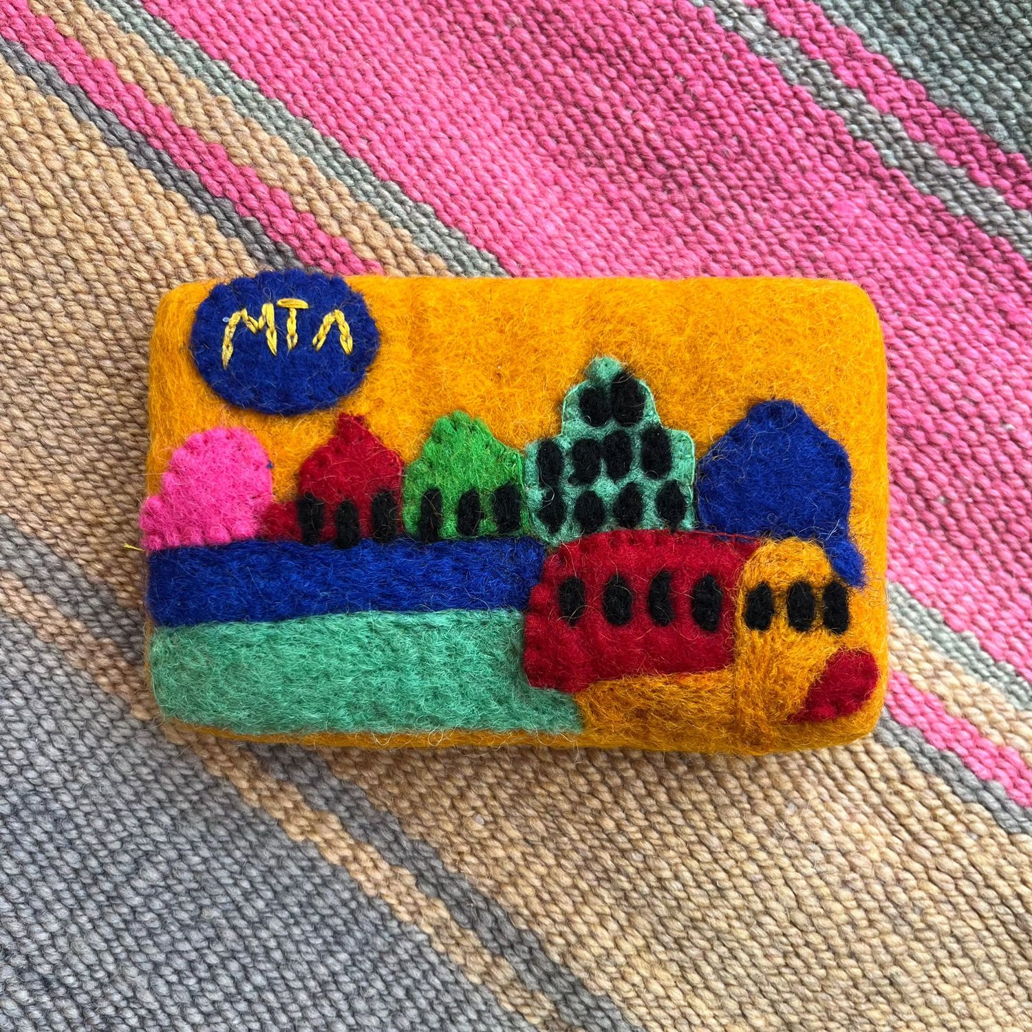 Dog Toy - Felt Metro Card