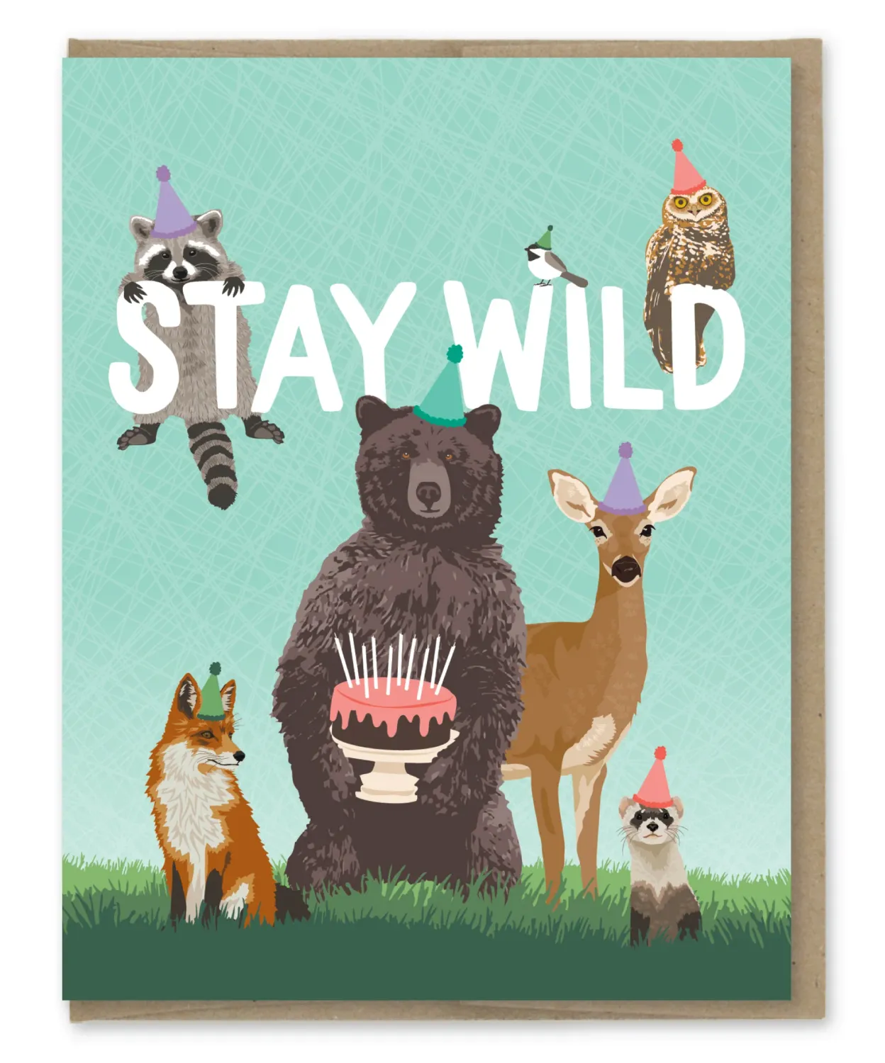 Card - Birthday: Stay Wild Animals