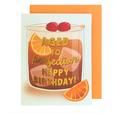 Card - Birthday: Aged to Perfection Whiskey