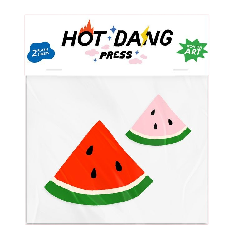 Iron On Art - Double: Watermelon Buddies